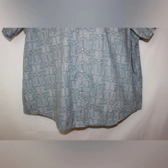 Men’s Wrangler Short Sleeve Pearl Snap Cowboy Boot Western Shirt Size XXL - Picture 3 of 13